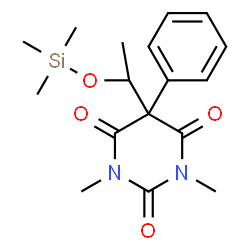 1,3-Dimethyl-5-phenyl-5-[1-(trimethylsiloxy)ethyl]-2,4,6(1H,3H,5H)-pyrimidinetrione structure