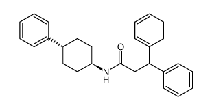 N-(trans-4-Phenylcyclohexyl)-3,3-diphenylpropionamid结构式