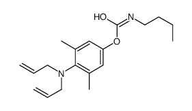 [4-[bis(prop-2-enyl)amino]-3,5-dimethylphenyl] N-butylcarbamate结构式