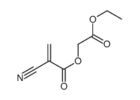 (2-ethoxy-2-oxoethyl) 2-cyanoprop-2-enoate Structure