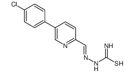 [[5-(4-chlorophenyl)pyridin-2-yl]methylideneamino]thiourea Structure