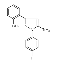 1-(4-fluorophenyl)-3-(2-methylphenyl)-1h-pyrazol-5-amine Structure