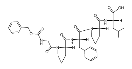 Z-Gly-Pro-Phe-Pro-Leu-OH结构式