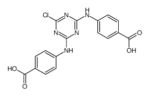 4-[[4-(4-carboxyanilino)-6-chloro-1,3,5-triazin-2-yl]amino]benzoic acid Structure