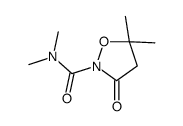 N,N,5,5-tetramethyl-3-oxo-1,2-oxazolidine-2-carboxamide结构式