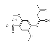 2,5-dimethoxy-4-(3-oxobutanoylamino)benzenesulfonic acid结构式