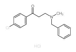 1-Propanone,1-(4-chlorophenyl)-3-[methyl(phenylmethyl)amino]-, hydrochloride (1:1)结构式