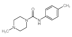 4-methyl-N-(4-methylphenyl)piperazine-1-carboxamide structure