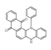 14-phenyl-5H-naphtho[3,2-a]phenazine-8,13-dione结构式