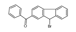 (9-bromo-9H-fluoren-2-yl)-phenylmethanone结构式