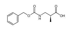 (S)-3-(((BENZYLOXY)CARBONYL)AMINO)-2-METHYLPROPANOIC ACID Structure