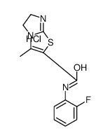 N-(2-fluorophenyl)-3-methyl-5,6-dihydroimidazo[2,1-b][1,3]thiazole-2-carboxamide,hydrochloride Structure