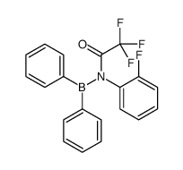 N-diphenylboranyl-2,2,2-trifluoro-N-(2-fluorophenyl)acetamide结构式