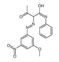 2-[(3-methoxy-5-nitrophenyl)diazenyl]-3-oxo-N-phenylbutanamide Structure