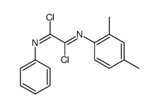 N'-(2,4-dimethylphenyl)-N-phenylethanediimidoyl dichloride Structure