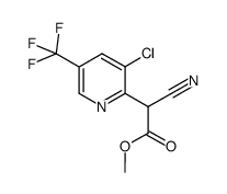 methyl [3-chloro-5-(trifluoromethyl)-2-pyridinyl](cyano)acetate结构式