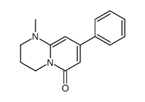 6H-Pyrido(1,2-a)pyrimidin-6-one, 1,2,3,4-tetrahydro-1-methyl-8-phenyl- Structure