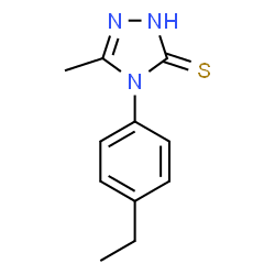 3H-1,2,4-Triazole-3-thione,4-(4-ethylphenyl)-2,4-dihydro-5-methyl-(9CI)结构式