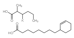 dipotassium 5-carboxylato-4-hexylcyclohex-2-ene-1-octanoate Structure