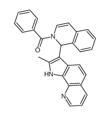 2-benzoyl-1-(2-methyl-1H-pyrrolo[3,2-h]quinolin-3-yl)-1,2-dihydro-isoquinoline Structure