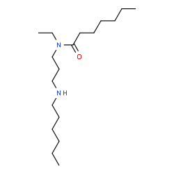 N-Ethyl-N-[3-(hexylamino)propyl]heptanamide structure