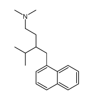 N,N,4-trimethyl-3-(naphthalen-1-ylmethyl)pentan-1-amine Structure