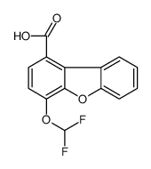 4-(difluoromethoxy)dibenzofuran-1-carboxylic acid结构式