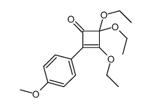 3,4,4-triethoxy-2-(4-methoxyphenyl)cyclobut-2-en-1-one结构式