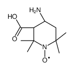 (3S,4S)-4-AMINO-1-OXYL-2,2,6,6-(3R,4R)-TETRAMETHYLPIPERIDINE-3-CARBOXYLIC ACID structure