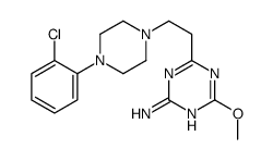 4-[2-[4-(2-chlorophenyl)piperazin-1-yl]ethyl]-6-methoxy-1,3,5-triazin-2-amine Structure