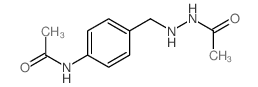 Hydrazine, 1-(p-acetamidobenzyl)-2-acetyl- Structure