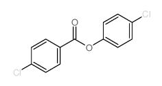 Benzoic acid,4-chloro-, 4-chlorophenyl ester Structure