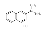 Hydrazine,1-methyl-1-(2-naphthalenyl)-, hydrochloride (1:1)结构式