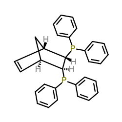 (2R,3R)-(-)-2,3-双(二苯基膦)二环[2.2.1]庚基-5-烯结构式