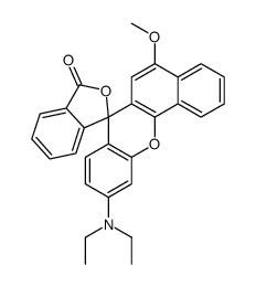 10-(diethylamino)-5-methoxyspiro[7H-benzo[c]xanthene-7,1'(3'H)-isobenzofuran]-3'-one Structure