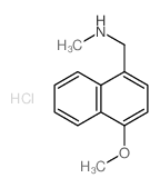 1-(4-methoxynaphthalen-1-yl)-N-methyl-methanamine structure