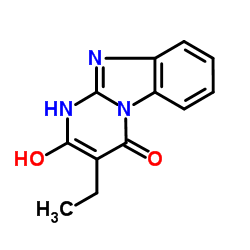 Pyrimido[1,2-a]benzimidazol-4(1H)-one, 3-ethyl-2-hydroxy- (9CI) picture