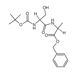 Boc-Ser-Ala-OBzl Structure