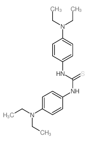 Thiourea,N,N'-bis[4-(diethylamino)phenyl]- structure