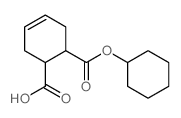 6-cyclohexyloxycarbonylcyclohex-3-ene-1-carboxylic acid结构式