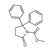 methyl 5-oxo-2,2-diphenylpyrrolidine-1-carboxylate结构式