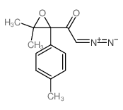 [2-[3,3-dimethyl-2-(4-methylphenyl)oxiran-2-yl]-2-oxo-ethylidene]-imino-azanium structure