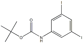 tert-butyl 3,5-diiodophenylcarbamate Structure