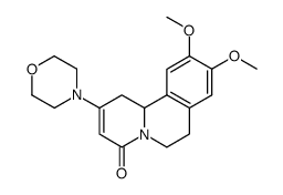 4-oxo-2-(N-morpholino)-9,10-dimethoxy-1,4,6,7-tetrahydro-11H-benzoquinolizine结构式