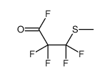 2,2,3,3-tetrafluoro-3-methylsulfanylpropanoyl fluoride Structure