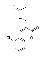 [(Z)-3-(2-chlorophenyl)-2-nitroprop-2-enyl] acetate结构式