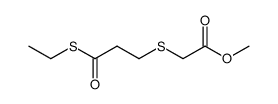 methoxycarbonylmethyl thioethoxycarbonylethyl sulfide Structure