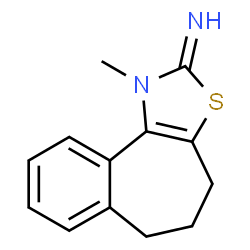 2H-Benzo[6,7]cyclohepta[1,2-d]thiazole,1,4,5,6-tetrahydro-2-imino-1-methyl-(8CI)结构式
