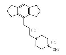 1-(3-(1,2,3,5,6,7-Hexahydro-s-indacen-4-yl)propyl)-4-methylpiperazine dihydrochloride Structure