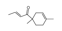 1-(1,4-dimethyl-3-cyclohexen-1-yl)-2-buten-1-one Structure